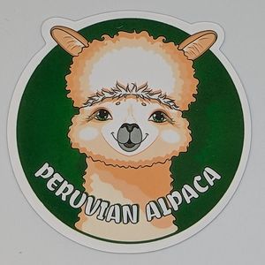 Peruvian Alpaca Sticker